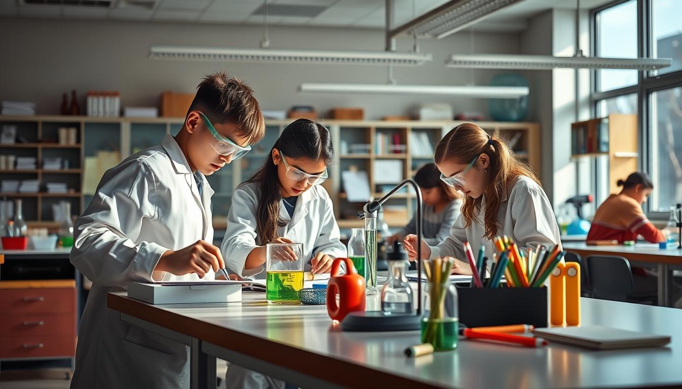 Students collaborating in study space